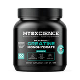 MYOXCIENCE frasco frontal mostrando diseño y cantidad de servicios para planificación