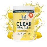 Myprotein envase frontal Lemonade mostrando etiqueta clara y beneficios