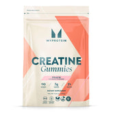 Myprotein paquete frontal de gominolas muestra 5 g creatina por porción y conveniencia