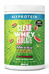 Myprotein envase frente mostrando sabor Sour Watermelon y atractivo refrescante