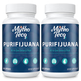 MythoTecq frasco frontal mostrando etiqueta y beneficios claros