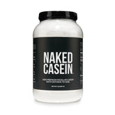 NAKED casein vista frontal del envase, claridad de ingrediente único y transparencia