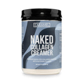 NAKED envase frontal del creamer caramelo mostrando etiqueta limpia y beneficios