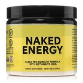 NAKED Energy vista frontal del envase mostrando diseño y 50 servicios