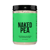 NAKED Pea frente del empaque que muestra pureza y certificación NSF