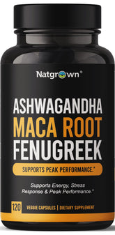 Natgrown envase frontal mostrando 120 cápsulas veganas y beneficios clave