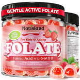 NATISLAND frasco frontal mostrando diseño y cantidad 60 gomitas, ideal para rutina familiar