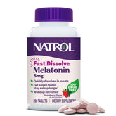 Natrol envase frontal mostrando 200 tabletas y beneficio de conveniencia