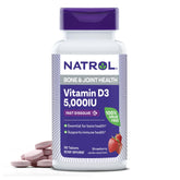 Natrol mostrando el frente del envase y beneficio práctico