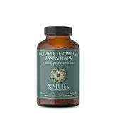 Natura Health Products envase frontal mostrando Complete Omega Essentials y beneficios claros