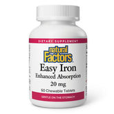 Natural Factors frasco frontal mostrando etiqueta y beneficios
