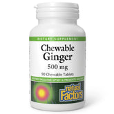 Natural Factors frente del empaque mostrando 90 tabletas y beneficios