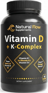 Natural Flow frente del empaque mostrando dosis y 60 cápsulas para confianza