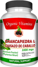 Natural Sunshine frasco frontal de Guisazo de Caballo y Chancapiedra mostrando etiqueta clara y beneficio