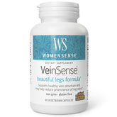 Natural Factors VeinSense frasco frontal mostrando envase y formulación vegana
