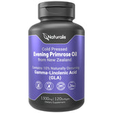 Naturalis frasco frontal mostrando 120 softgels y origen