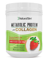 NaturalSlim frente del envase fresa mostrando diseño y beneficio nutricional