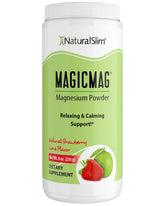 NaturalSlim MagicMag frente del envase mostrando sabor fresa-lima y beneficio de relajación