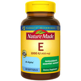 Nature Made frasco frontal mostrando etiqueta clara y beneficio antioxidante