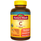Nature Made frasco frontal visible y legible con 90 tabletas, conveniente