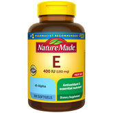 Nature Made frasco frontal con 300 softgels, vista clara del envase y etiqueta