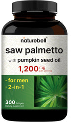 NatureBell frasco frontal mostrando 300 softgels y la fórmula 2 en 1