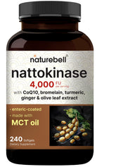 NatureBell frasco frontal mostrando 240 softgels y etiqueta clara
