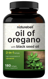 NatureBell frasco frontal con 180 softgels, presentación conveniente