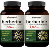 NatureBell frasco frontal del pack doble mostrando etiquetas y cantidad