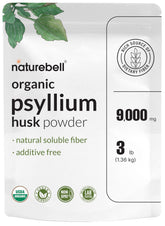 NatureBell frasco frontal mostrando tamaño y etiqueta clara, práctico para almacenamiento