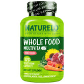 NATURELO frente del envase mostrando multivitamínico juvenil y beneficios claros