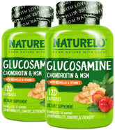 NATURELO envase frontal mostrando dos botes y beneficios claros