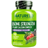 NATURELO envase frontal destacando calcio 600 mg y vitaminas
