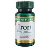 Nature's Bounty frasco frontal con etiqueta clara y beneficios visibles