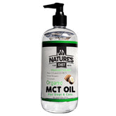 Nature's Diet botella frontal mostrando el aceite MCT y confianza en calidad