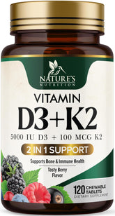 Nature's Nutrition frasco frontal muestra el suplemento y beneficio práctico