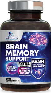 Nature's Nutrition frasco frontal mostrando 120 cápsulas y claridad de producto