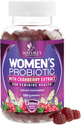 Nature's Nutrition frontal del paquete mostrando gomitas y beneficios
