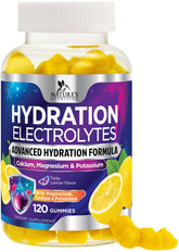 Nature's Nutrition frente del envase mostrando 120 gominolas y beneficio portátil
