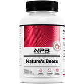 Nature's Pure Blend frasco frontal mostrando la marca y beneficio de energía