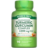 Nature's Truth frasco frente mostrando 90 cápsulas y marca clara