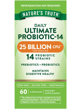 Nature's Truth frente del envase mostrando beneficios y 25 billones CFU