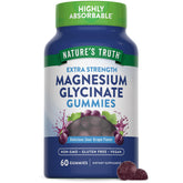 Nature's Truth frente del empaque mostrando 60 gominolas y beneficios