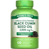 Nature's Truth frente del envase mostrando 120 softgels y beneficios