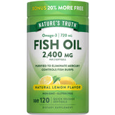 Nature's Truth envase frontal mostrando 120 softgels y concentración 2400mg
