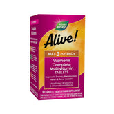 Nature's Way envase frontal Alive! Max3 Potency mostrando beneficios
