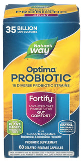 Nature's Way envase frontal mostrando 35 mil millones y beneficio digestivo