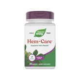 Nature's Way frasco Hem-Care premium vista frontal y clara para identificar el producto