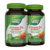 Nature's Way envase frontal de Vitamin D3 Gummies, fácil identificación y confianza