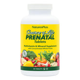 NaturesPlus envase frontal del prenatal, presenta información clara y beneficios